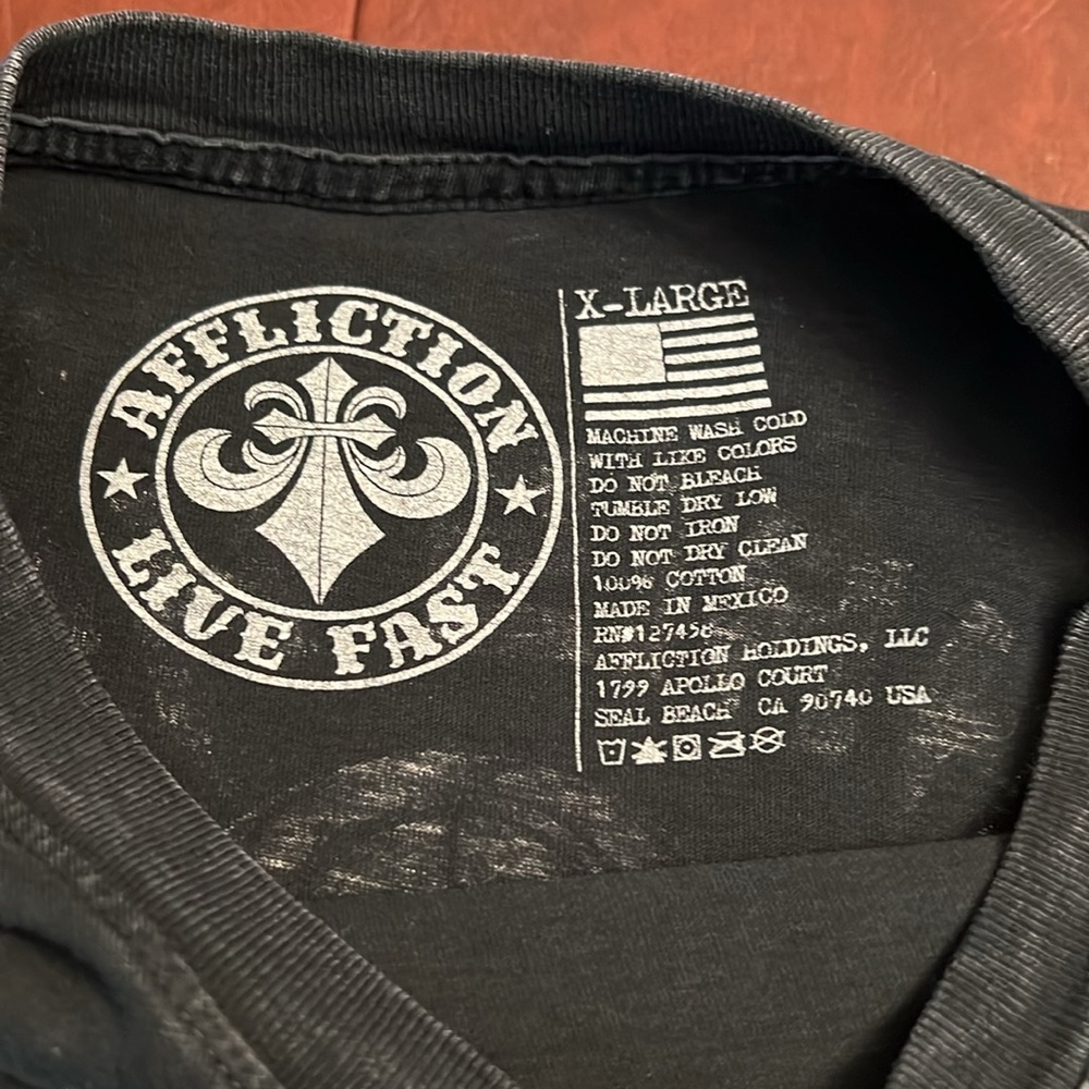 Affliction Live Fast American Sniper Tshirt View 4
